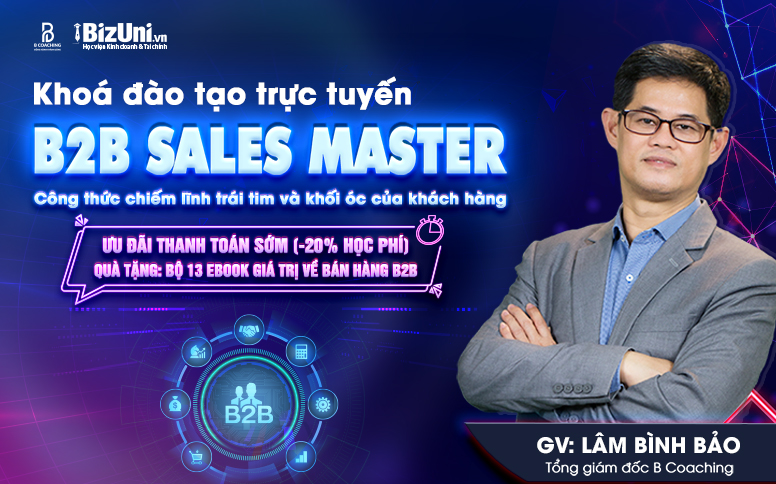 Khoá đào tạo trực tuyến B2B Sales Master - Khoá chuyên sâu