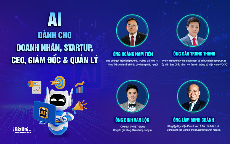 AI dành cho Chủ doanh nghiệp, Startup, CEO, Giám đốc và Quản lý