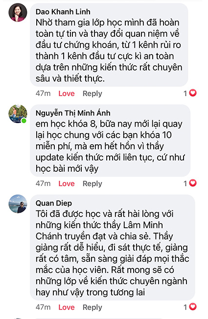 đầu tư cổ phiếu lâm minh chánh