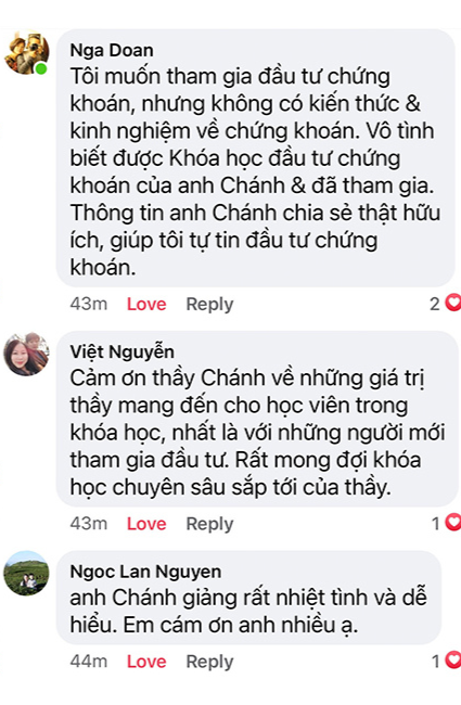 đánh giá khóa học đầu tư cổ phiếu hay nhất