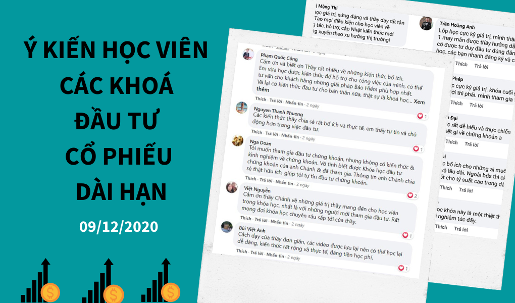 Ý kiến học viên khoá Đầu tư cổ phiếu dài hạn, ngày 9/12/2020