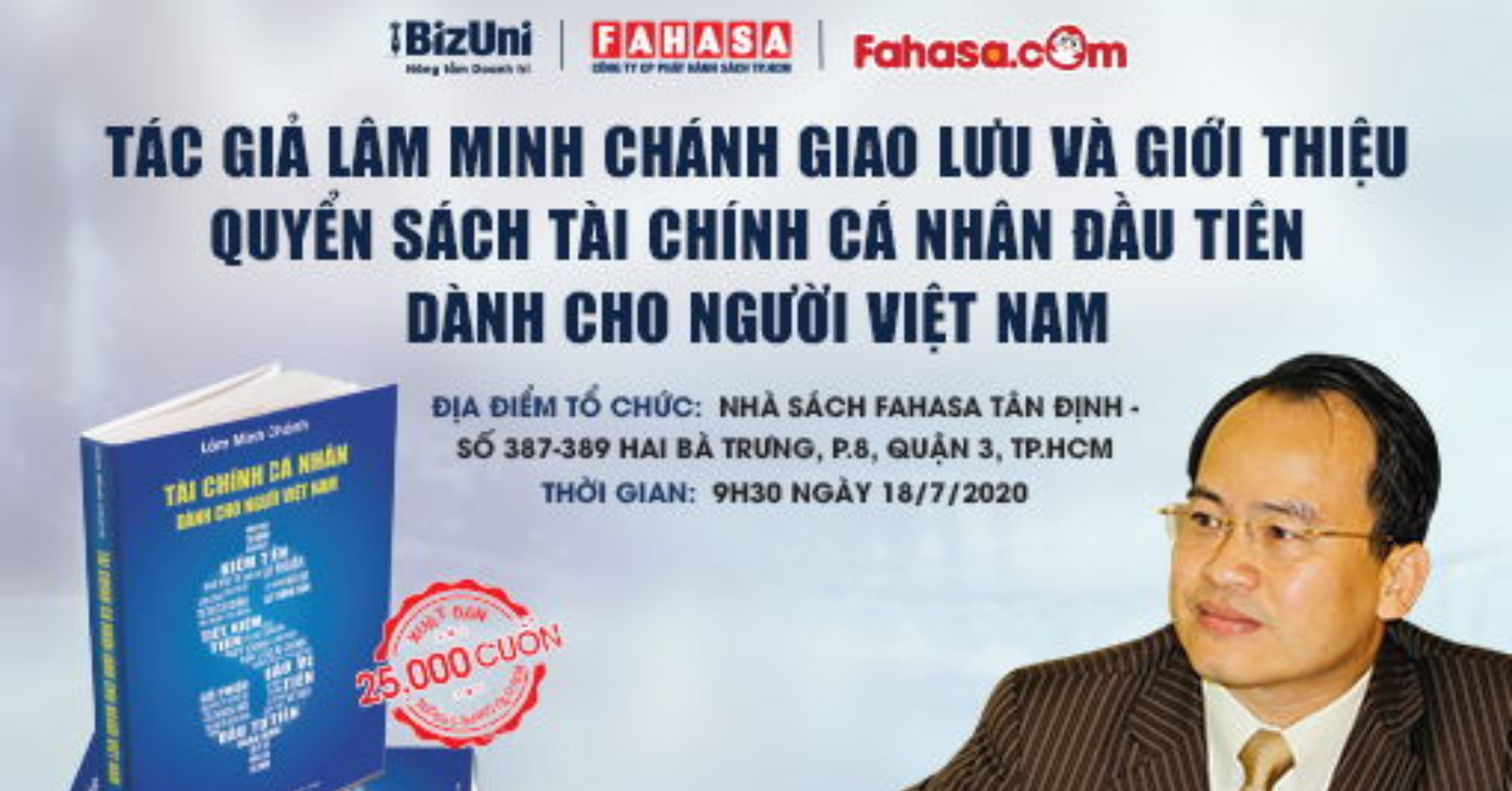 Sự kiện giao lưu và ra mắt chính thức Sách “Tài chính cá nhân dành cho người Việt Nam” tại FAHASA